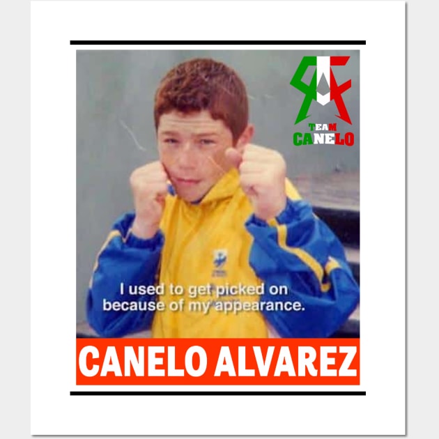 canelo alvarez when I was a child Wall Art by alustown